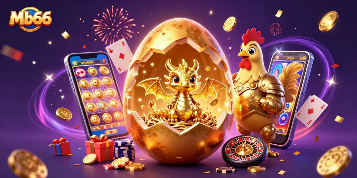 Experience thrilling gameplay at Mb66 with the captivating golden dragon and exciting casino elements.