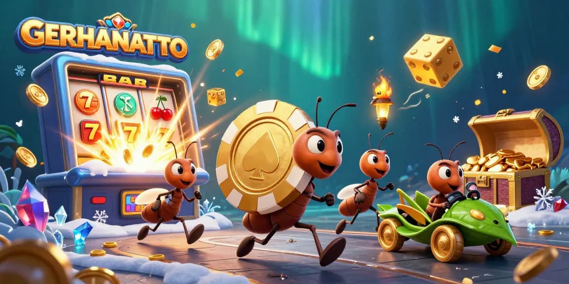 Temukan strategi menang menarik di GERHANATOTO dengan ilustrasi kartun 3D yang penuh warna.