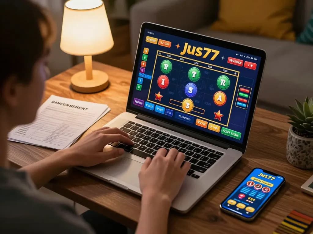 Experience the thrill of online gaming on jus77 while managing your bankroll responsibly.