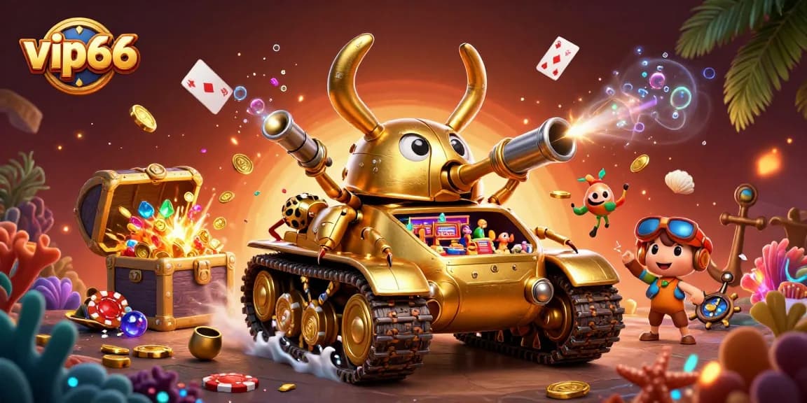 Engage with vip66's vibrant miniature casino scene bursting with fun elements