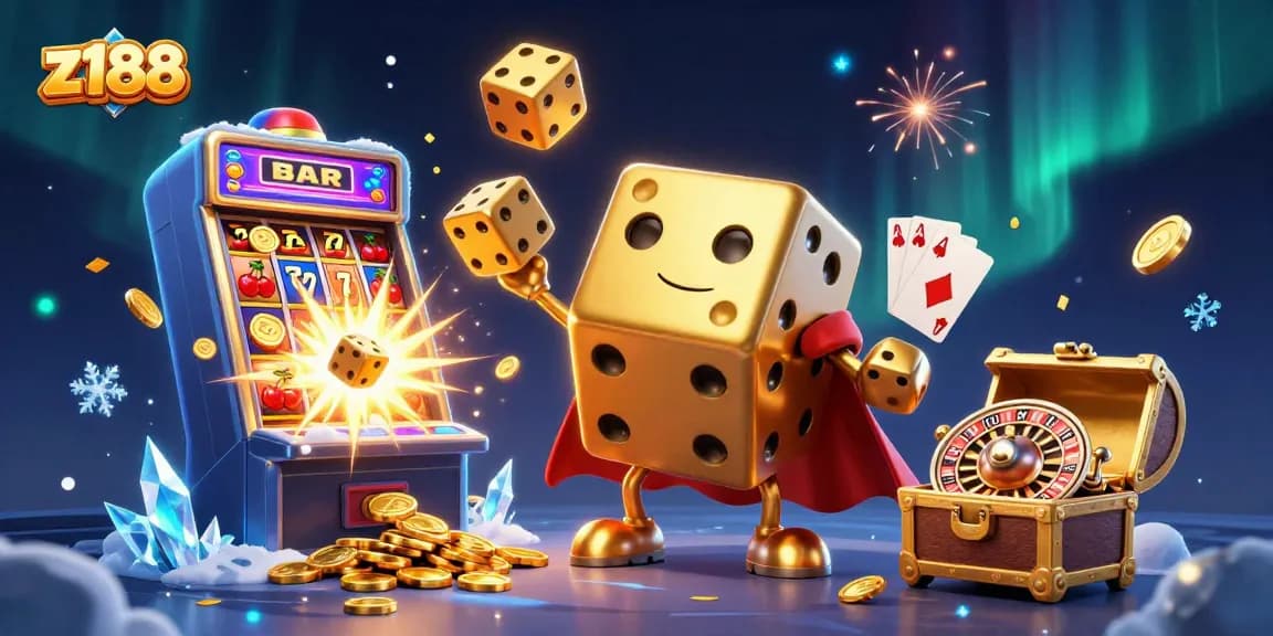 Z188 enhances gaming with vibrant jackpots and engaging casino experience in a colorful digital scene.