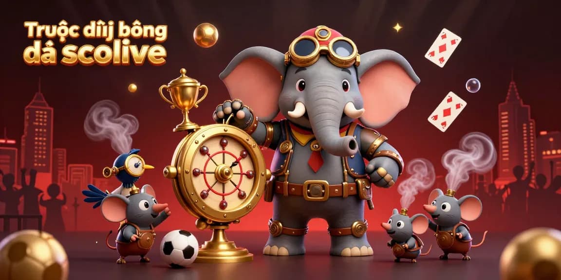 Experience Trực tiếp bóng đá socolive with vibrant sports betting action and dynamic visuals in a 3D scene.