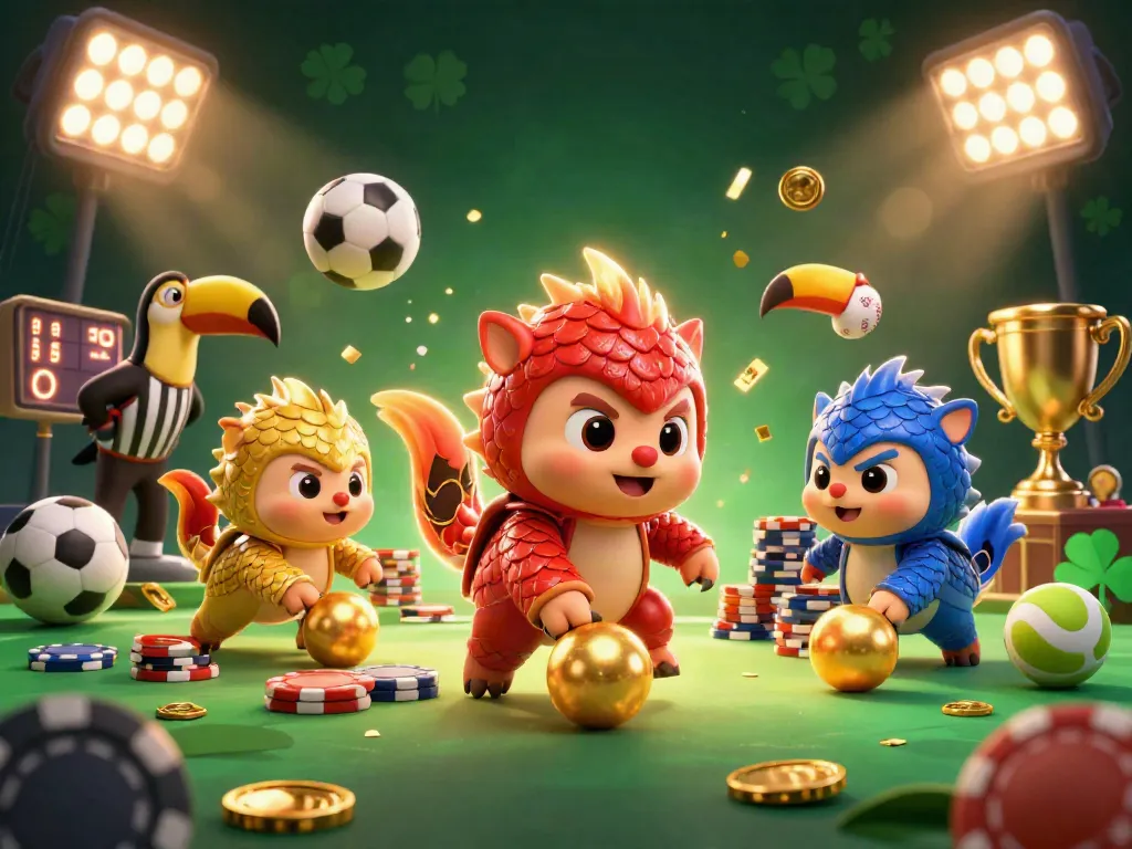 Engage in the HITCLUB casino experience as pangolins roll through poker chips and play with sports elements.