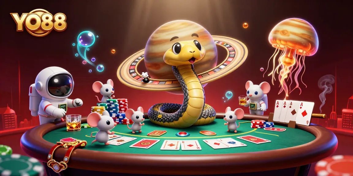 Play engaging games at YO88 with exciting cosmic-themed gambling elements.