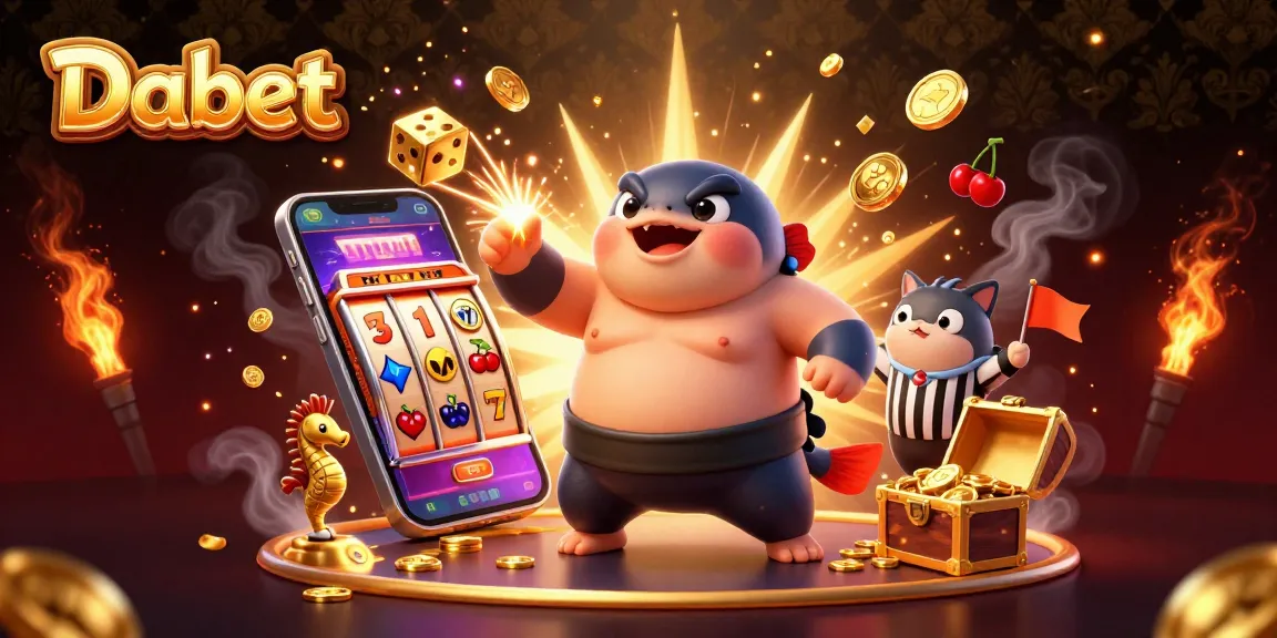 Dabet showcases a lively casino scene with a puffed-up blowfish and dynamic elements, sparking excitement and winning potential.