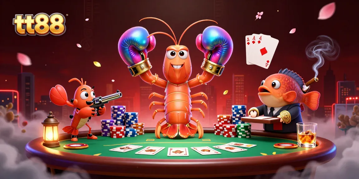 Experience thrilling poker action with tt88 featuring vibrant characters and dynamic casino elements.