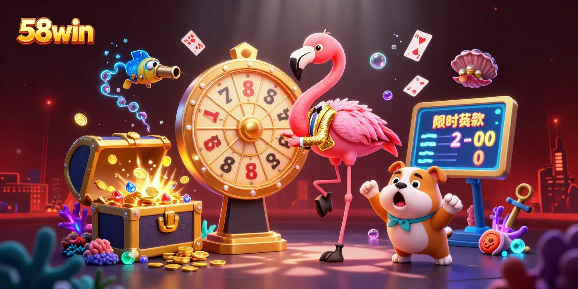 Engage with thrilling moments at 58win with lively characters and dynamic casino elements.
