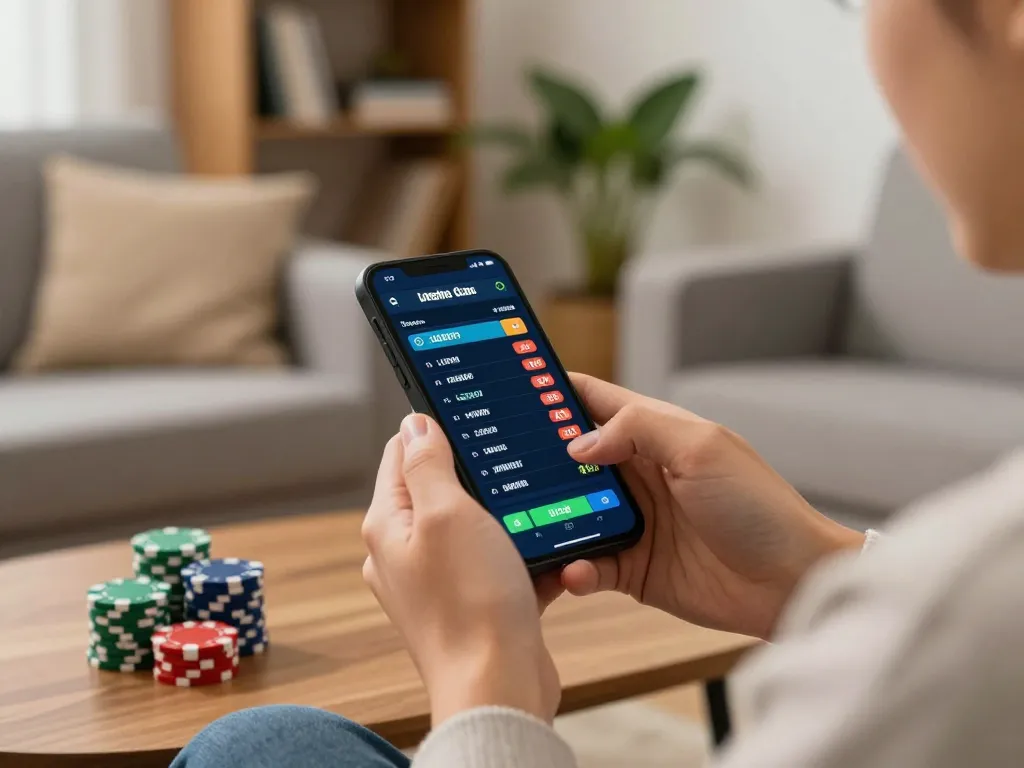 Player engaging in mobile betting on PH22 app with sports odds displayed.