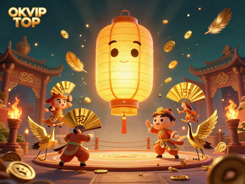 Engage with OKVIP TOP's golden lantern spirit and casino excitement for top-tier gaming.