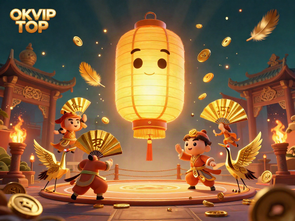 Engage with OKVIP TOP's golden lantern spirit and casino excitement for top-tier gaming.