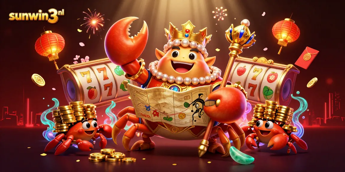Experience the excitement of slots at sunwin3 nl with colorful crab emperors and gold treasures.