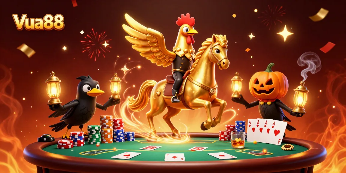 Experience thrilling wins at Vua88 in a vibrant casino scene filled with rich gambling elements.