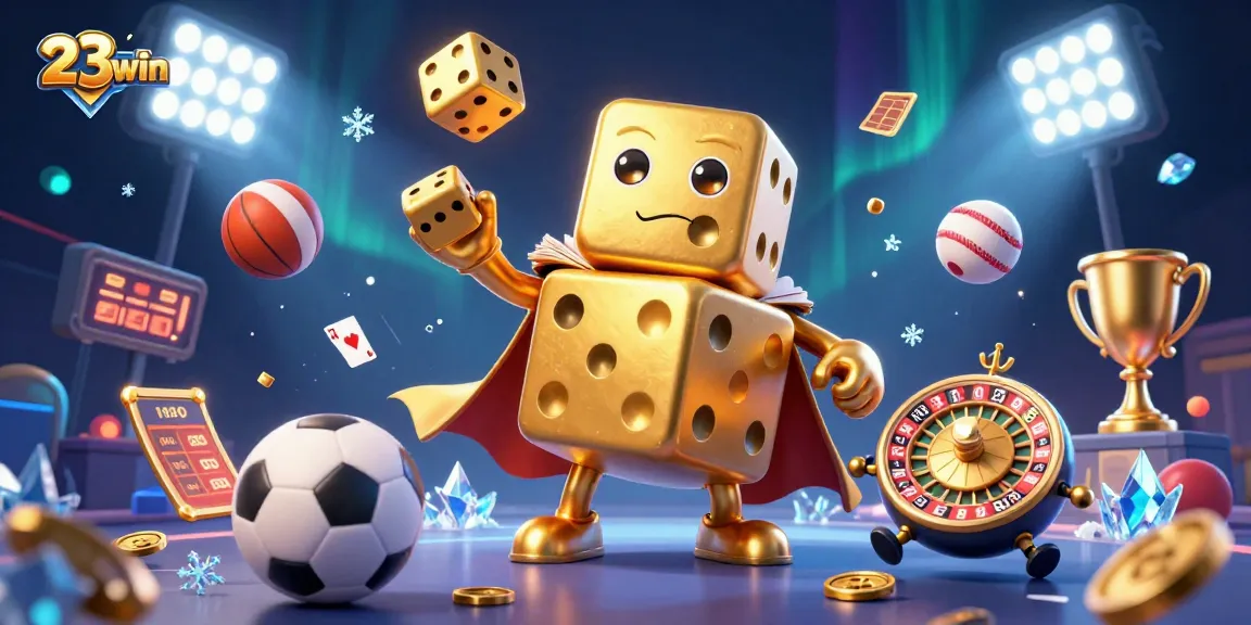 Win big with 23win as vibrant gaming characters bring excitement to life in dynamic 3D!