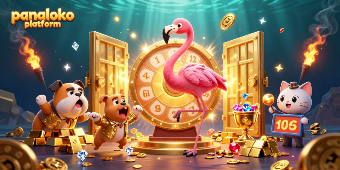 Experience the excitement of the panaloko platform with a dynamic game show scene featuring vibrant casino elements.