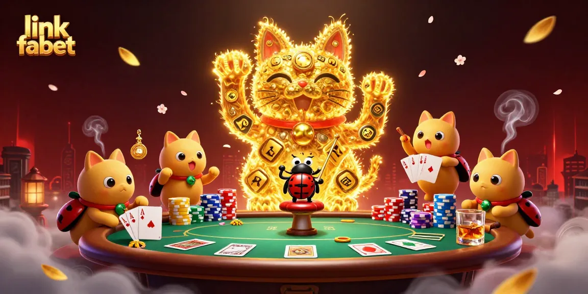 Experience thrilling gameplay with link fabet’s vibrant casino elements in this dynamic illustration.