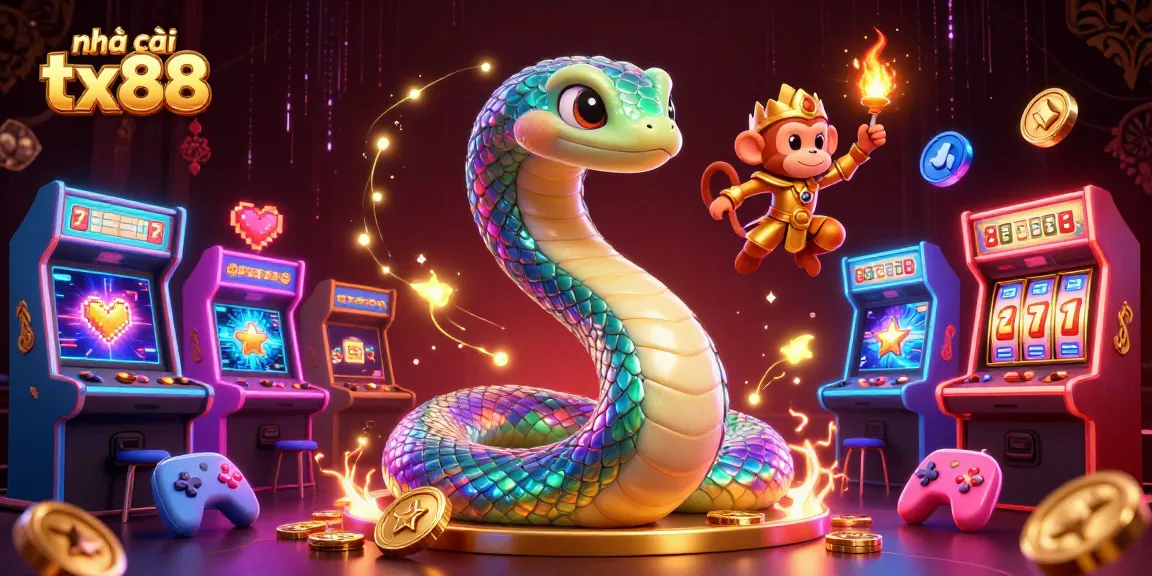 Engage with exciting slots at nhà cái tx88 with a vibrant 3D casino scene featuring lively characters.